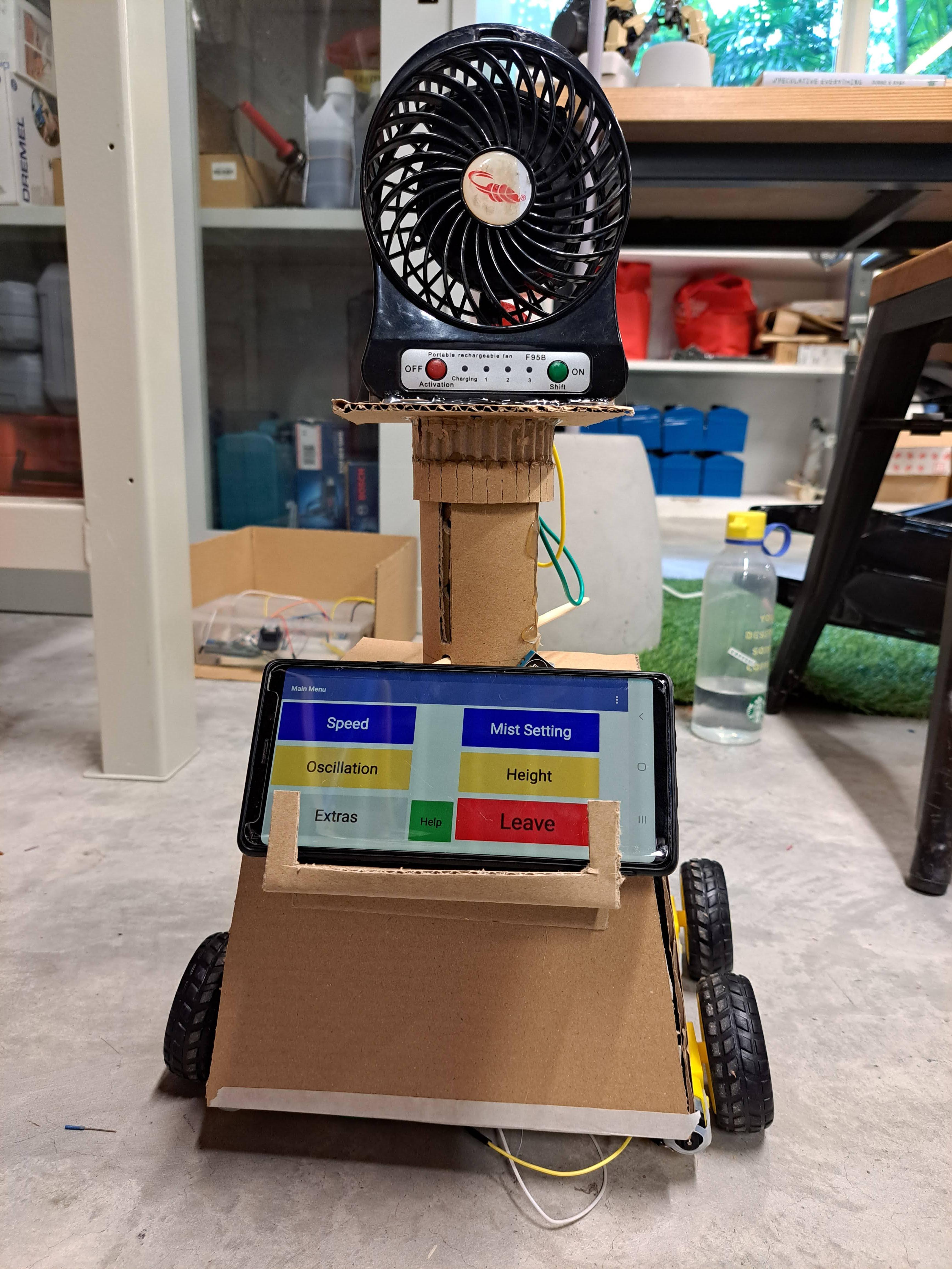 RoboFan - An idea to make Ngee Ann Poly's study spaces cooler
