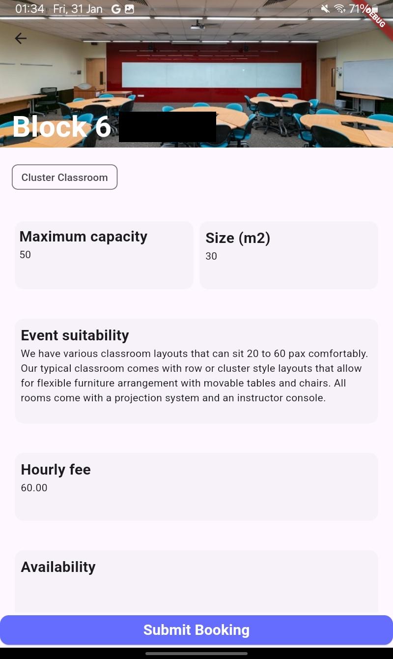 Venue page